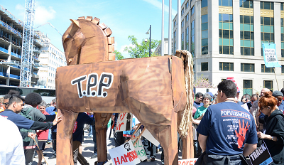 An anti-TPP rally in the Washington, DC area in April 2015. Credit: AFGE An anti-TPP rally in the Washington, DC area in April 2015. Credit: AFGE
